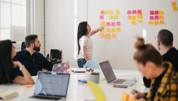 Business consultant meeting and appointment scheduling